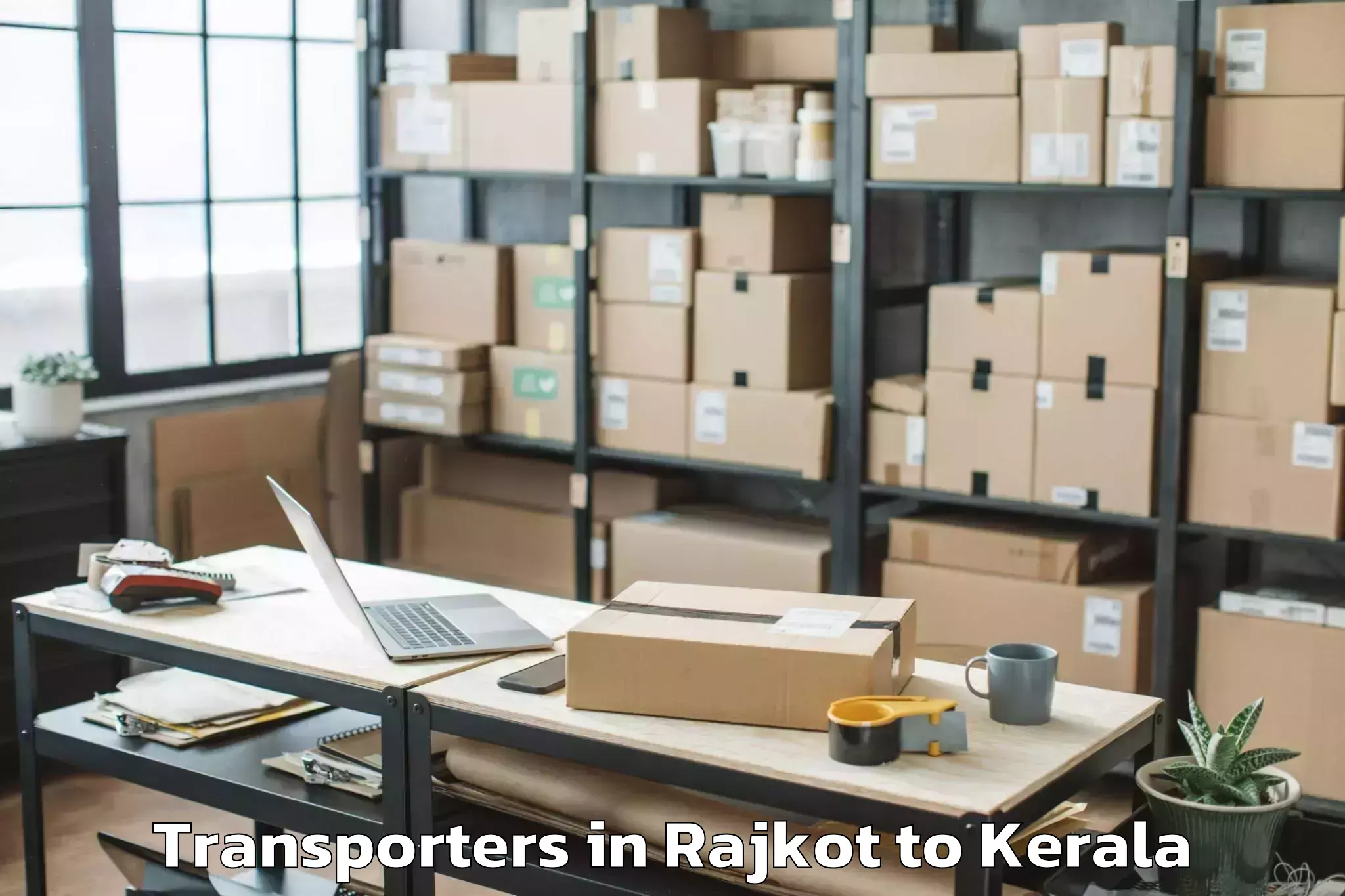 Top Rajkot to Kunnamkulam Transporters Available